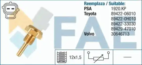 Датчик температуры автомобильный FAE 33255