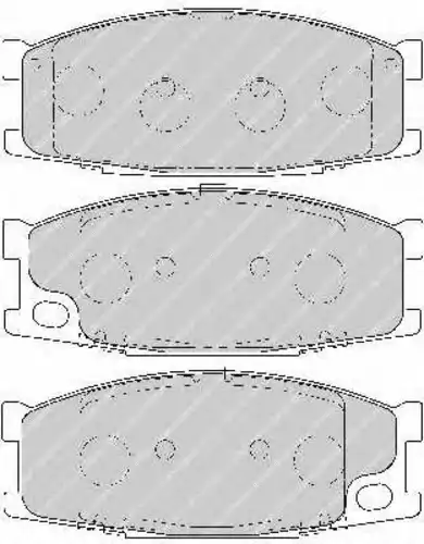 Тормозные колодки дисковые передняя ось FERODO FVR1701
