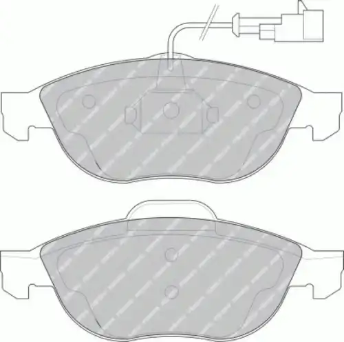 Тормозные колодки дисковые FERODO FSL1134