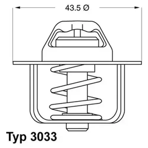 Термостат системы охлаждения WAHLER 3033.84