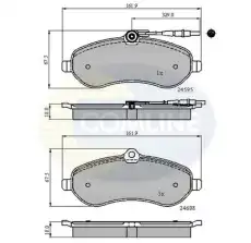 Тормозные колодки дисковые COMLINE CBP11621