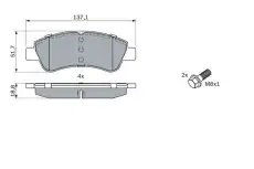 Тормозные колодки дисковые BOSCH 0 986 494 027
