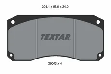 Тормозные колодки дисковые TEXTAR 29043 240 0 4 T3018