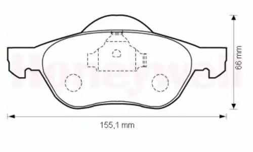Тормозные колодки дисковые BENDIX 573016B