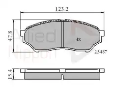 колодки дисковые торм. перед. Mits ADB0826 COMLINE