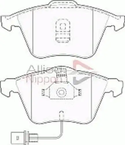 колодки дисковые торм. перед. Audi ADB11200 COMLINE
