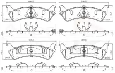 колодки дисковые торм. задн. Ford ADB31015 COMLINE