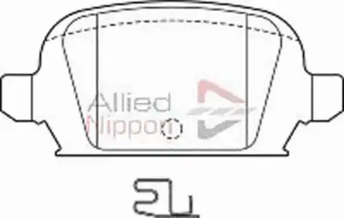 колодки дисковые торм. задн. Opel ADB31135 COMLINE