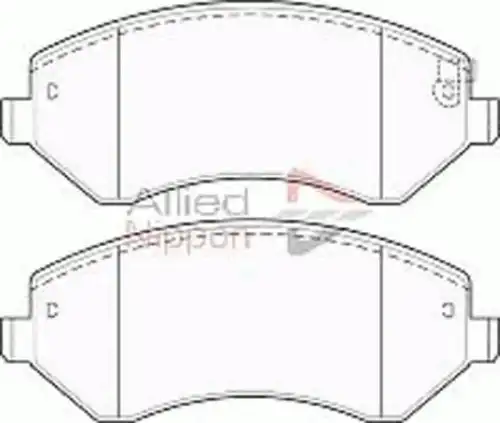 колодки дисковые торм. перед. Chry ADB31162 COMLINE