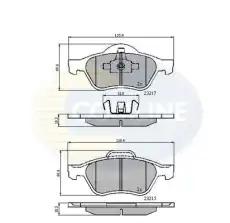 Тормозные колодки дисковые COMLINE CBP01115