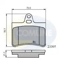 Тормозные колодки дисковые COMLINE CBP01122