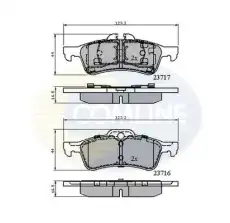 КОЛОДКИ MINI MINI 04 - CBP01317 COMLINE