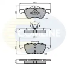 Тормозные колодки дисковые COMLINE CBP01548