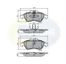 Тормозные колодки дисковые COMLINE CBP0212