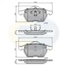 Тормозные колодки дисковые COMLINE CBP0715