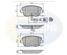 колодки дисковые торм. перед. Skod CBP11147 COMLINE