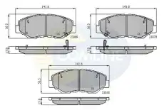 колодки дисковые торм. перед. Hond CBP31194 COMLINE