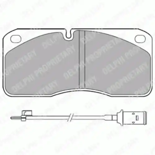 Тормозные колодки дисковые DELPHI LP859