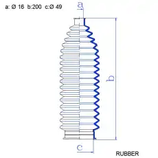 Пыльник рулевой рейки RDZ0624MG MOTORHERZ