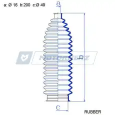 Пыльник рулевой рейки RDZ0624MG MOTORHERZ
