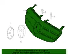 Решетка радиатора MB 25188016839040