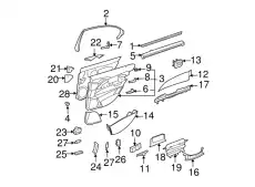 Уплотнитель двери MB 211 730 01 00
