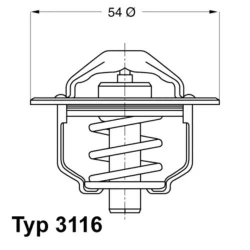 Термостат системы охлаждения WAHLER 3116.89D
