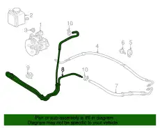Шланг ГУР MB 163 466 07 81 64