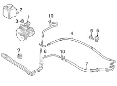 Шланг ГУР MB 163 466 07 81 64