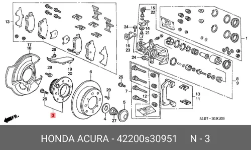 HONDA 42200S30951