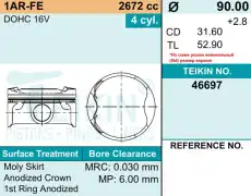 Поршень TEIKIN 1шт 46697STD