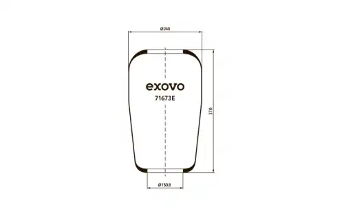 Пневмоподушка EXOVO 71673E