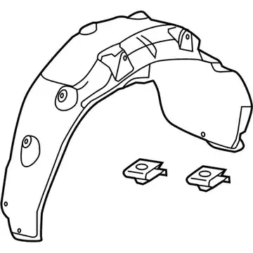 Подкрылок HONDA 74556TZ5A00