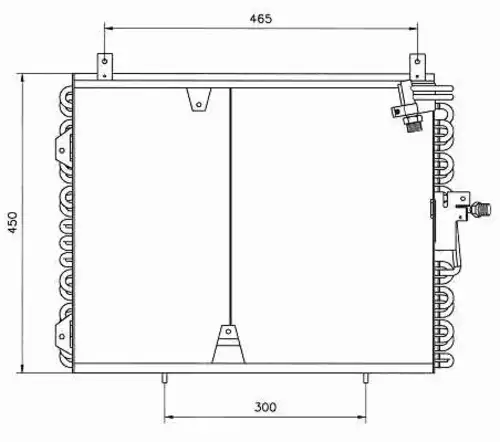 Радиатор кондиционера (конденсатор) NRF 35129