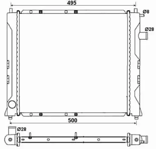 Радиатор кондиционера (конденсатор) NRF 58107