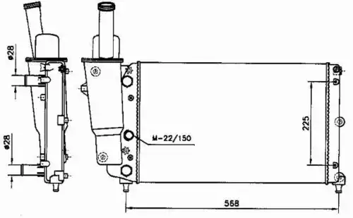 Радиатор кондиционера (конденсатор) NRF 58952
