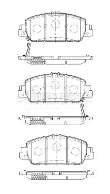 Тормозные колодки дисковые BORG&BECK BBP2533