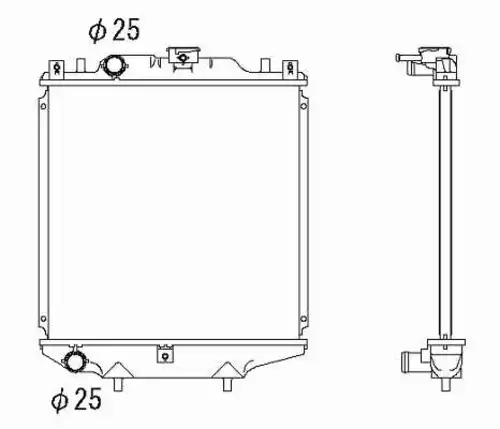 Радиатор кондиционера (конденсатор) NRF 507643