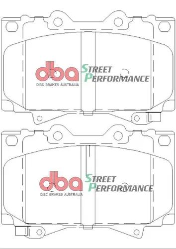 Тормозные колодки дисковые передняя ось DBA DB1365SP