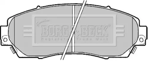 Тормозные колодки дисковые BORG&BECK BBP2204