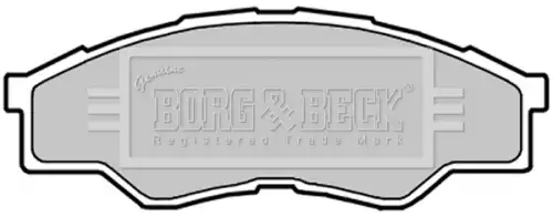 Тормозные колодки дисковые BORG&BECK BBP2032
