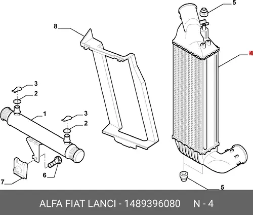 Интеркулер FIAT 1489396080