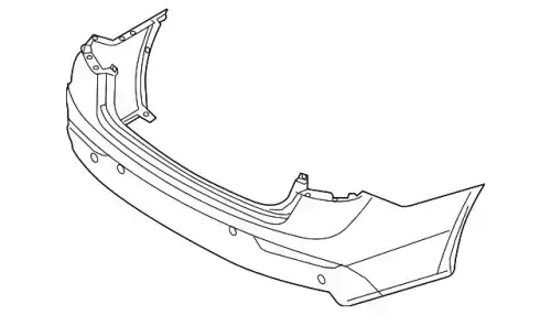 бампер задний/ cover-rr bumper 86640B1800 MOBIS