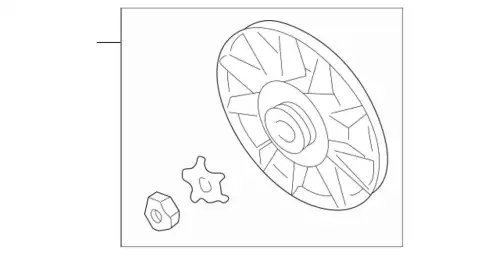 крыльчатка вентилятора VW 1H0119113 VAG