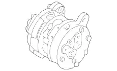 компрессор кондиционера Audi 1J0820803K VAG