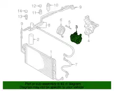 компрессор кондиционера Audi 1J0820803K VAG