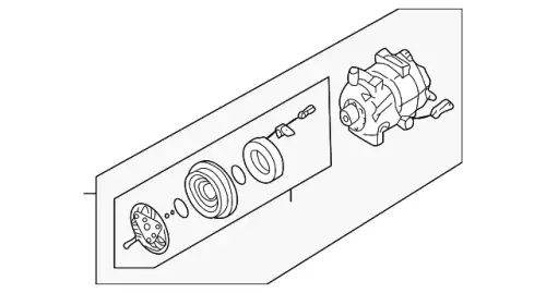 компрессор кондиционера Audi 4B3260805 VAG
