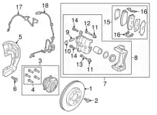 шланг тормозной системы 58732D9000 MOBIS