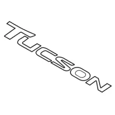 86310D3500 Надпись 'TUCSON' MOBIS