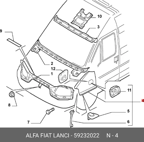 Крыло ALFA ROMEO 59232022